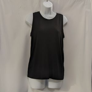 Women's Old Navy Active Go-Dry Black Split-Back Tank Top, S
